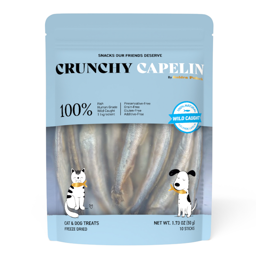 Crunchy Capelin by Golden Pollock™  - Single Ingredient & 100% Natural