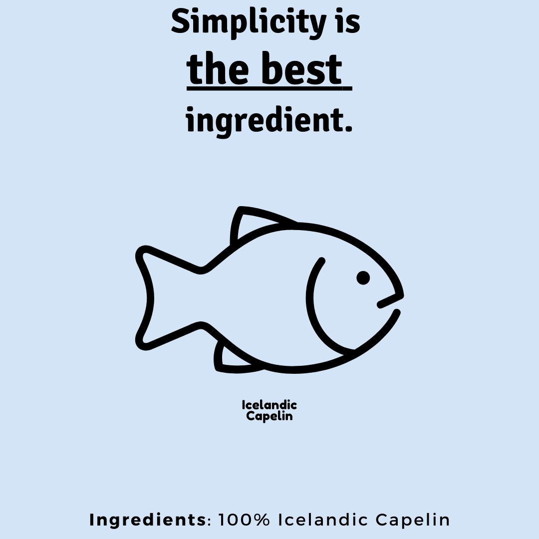 Crunchy Capelin by Golden Pollock™  - Single Ingredient & 100% Natural